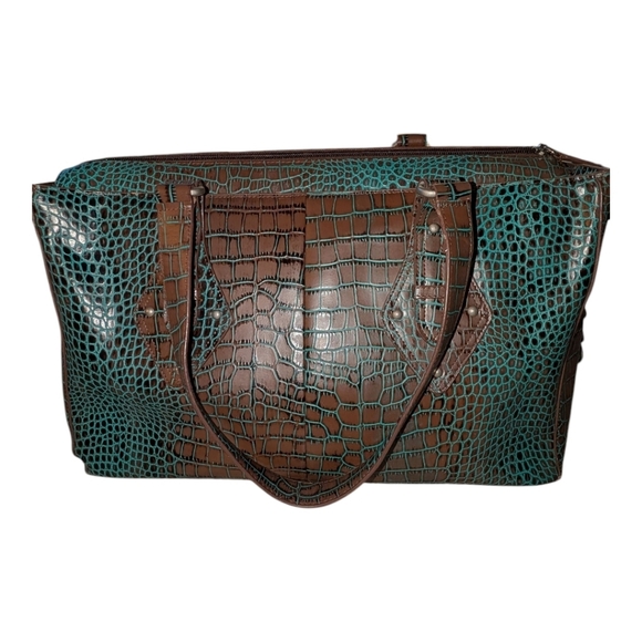 Vintage Charlie Lapson Croc Pattern Purse- EUC - Picture 3 of 7